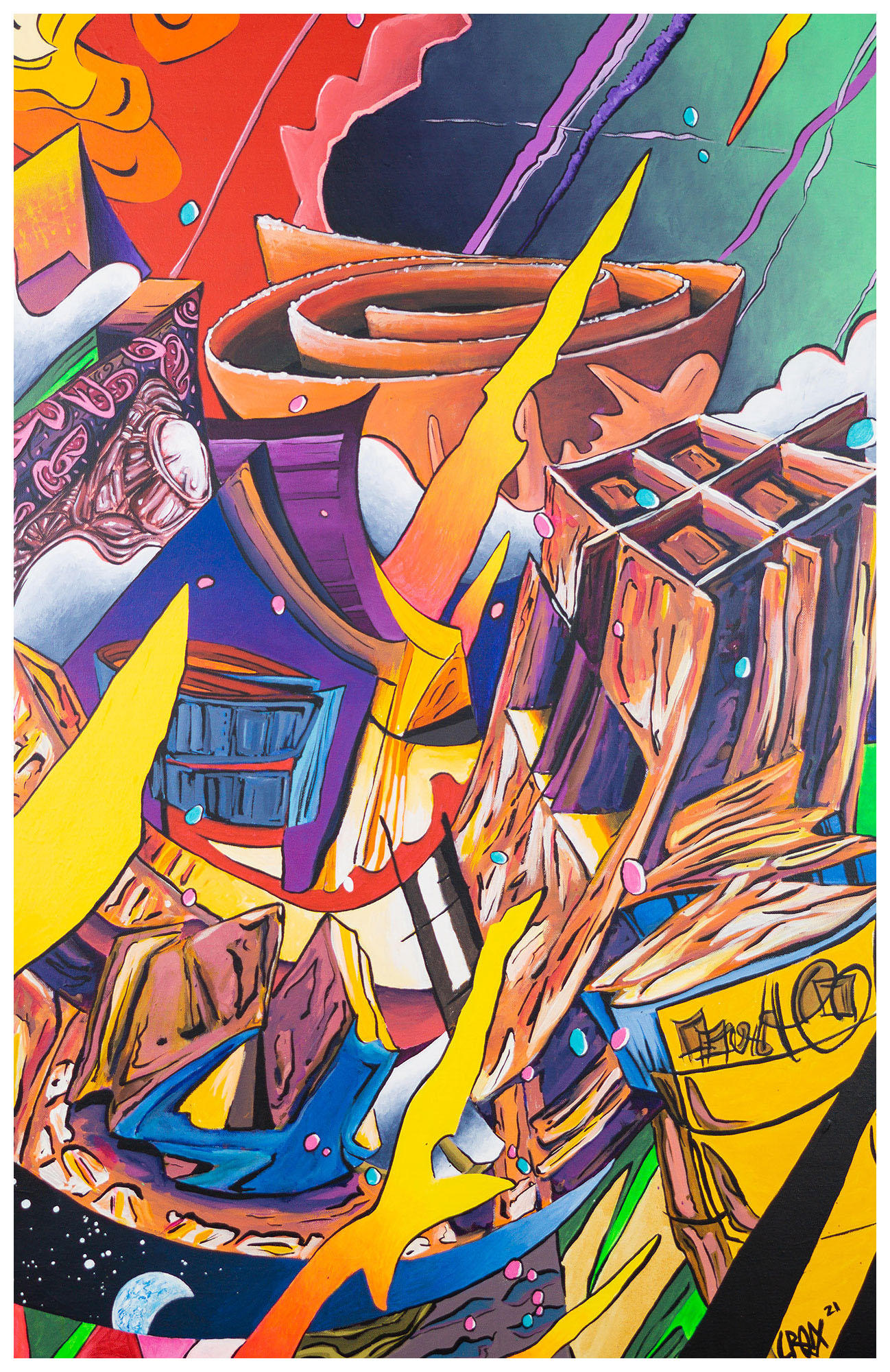 Acrylic on canvas 40”x 26” 2021